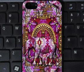 Pink Elephants Indian Style Iphone 5 Case